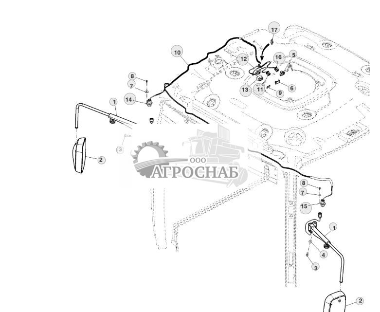 Переднее наружное зеркало, с электроприводом наклона, заднего вида - ST902437 764.jpg